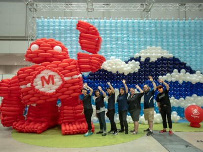 Airigami Bubble Mural - Maker Faire NW Arkansas 2024
