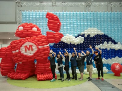 Bubble Mural - Maker Faire Miami