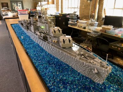 Building of the USS Mariano G. Vallejo in LEGO Bricks - Maker Faire Bay Area