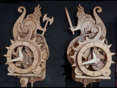 créateur et fabricant d'horloges à mécanismes bois - Maker Faire France 2024
