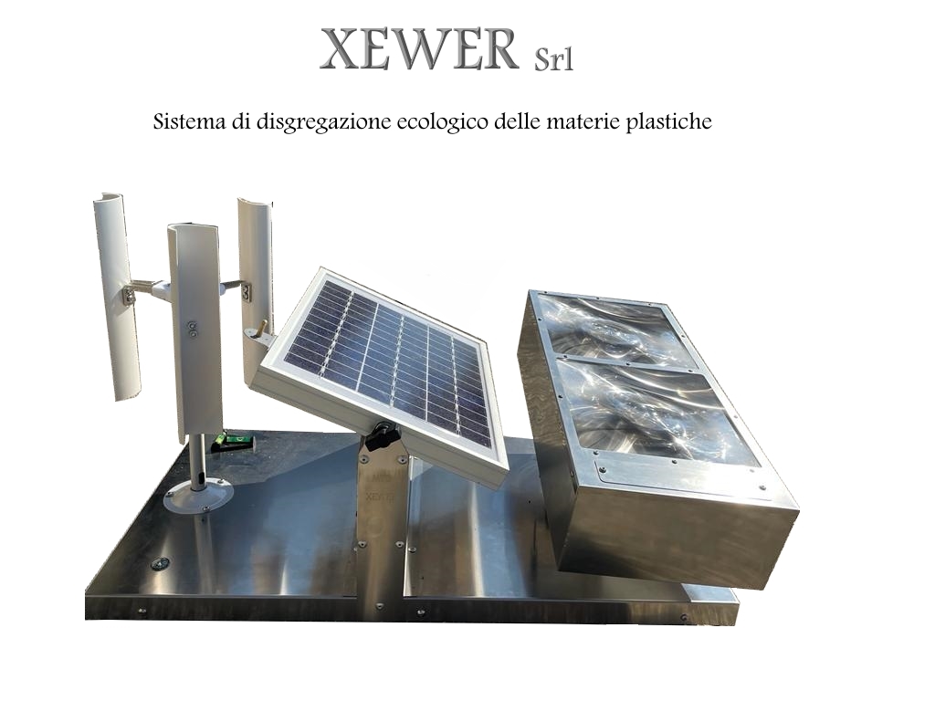 Fotodisgregatore Trituratore per inertizzazione di rifiuti a base plastica - Maker Faire Trieste