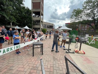 Glassblowing demonstration - Maker Faire Louisville 2024