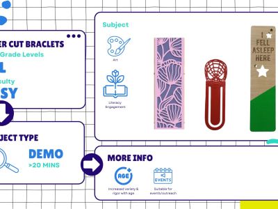 Laser Cut Bookmarks! - Maker Faire Baton Rouge 2024