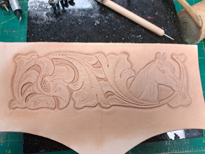 Leather working with Custom Creations by Zayn - Maker Faire Lake County 2024