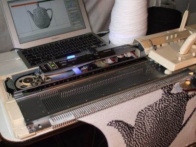 Machine knitting - punchcards and Arduino hacks - Maker Faire Bay Area 2024