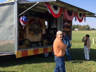 Old fashioned band organ on a trailer - Maker Faire Wayne County