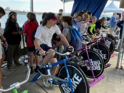 Pedal Powered Stage - Maker Faire Bay Area 2024