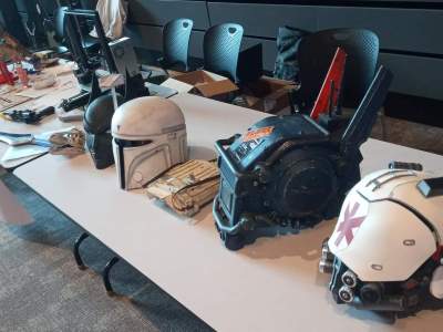 Starving Artworks and Q-Bot Cosplay - Maker Faire NW Arkansas