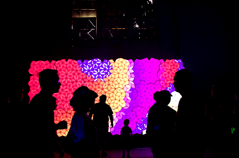 Maker Faire Bay Area 2024 - Penrose Tile Wall.  Photo by Juliann Brown