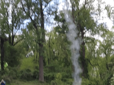 Responsible middle schoolers launch missiles - Maker Faire downtown-columbia 2024